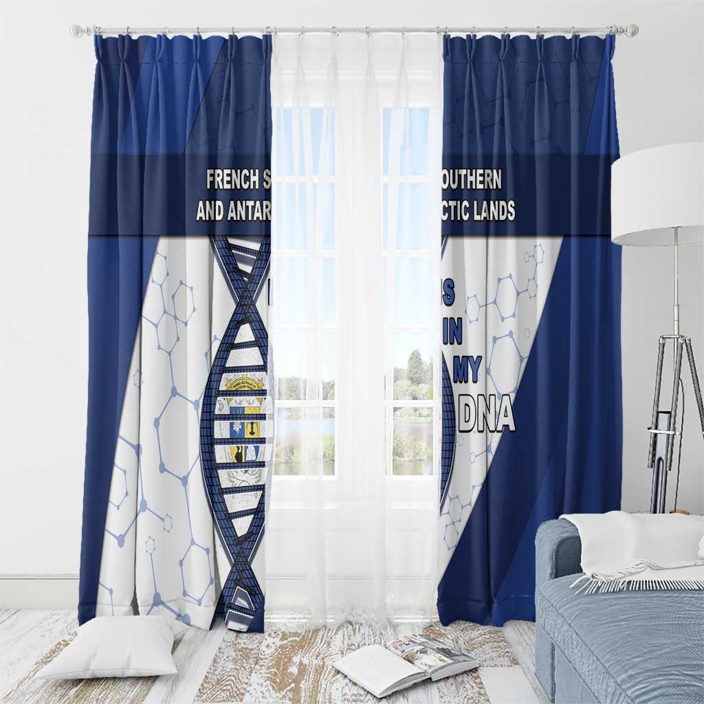 French Southern And Antarctic Lands Is In My DNA Window Curtain - Wonder Print Shop