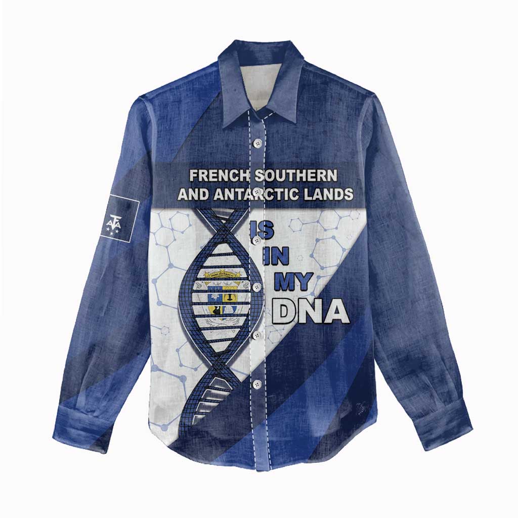 French Southern And Antarctic Lands Is In My DNA Women Casual Shirt - Wonder Print Shop