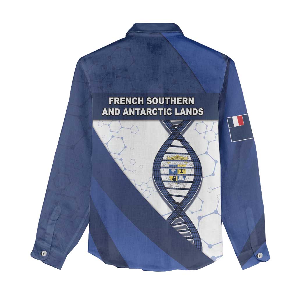 French Southern And Antarctic Lands Is In My DNA Women Casual Shirt - Wonder Print Shop