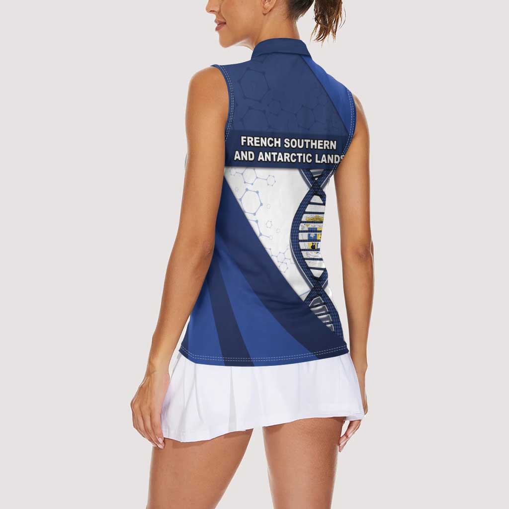 French Southern And Antarctic Lands Is In My DNA Women Sleeveless Polo Shirt - Wonder Print Shop