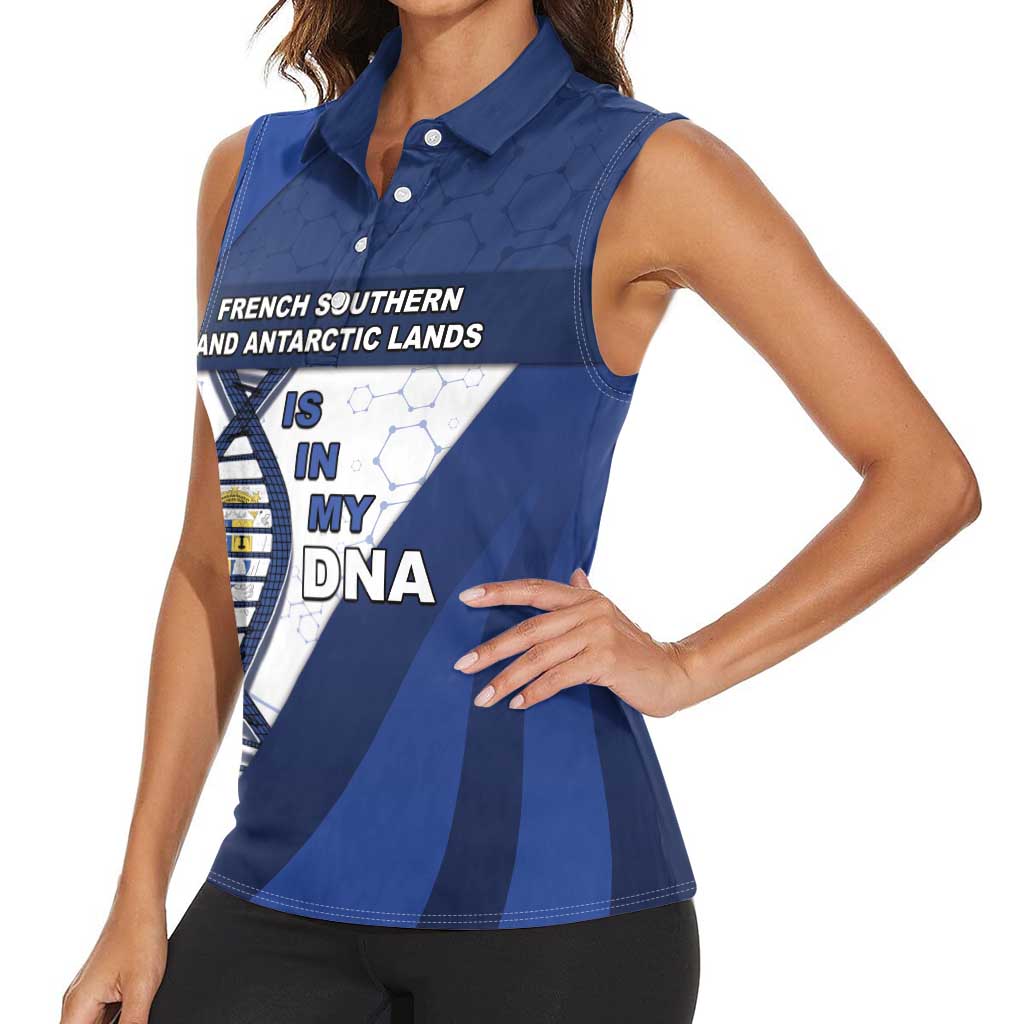 French Southern And Antarctic Lands Is In My DNA Women Sleeveless Polo Shirt - Wonder Print Shop