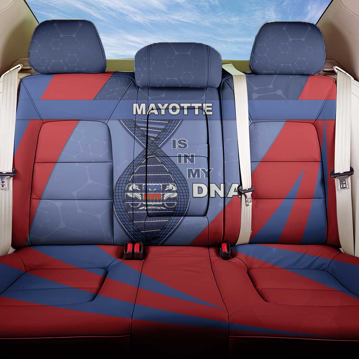 Mayotte Is In My DNA Back Car Seat Cover - Wonder Print Shop