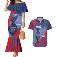 Mayotte Is In My DNA Couples Matching Mermaid Dress and Hawaiian Shirt - Wonder Print Shop