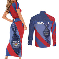 Mayotte Is In My DNA Couples Matching Short Sleeve Bodycon Dress and Long Sleeve Button Shirt - Wonder Print Shop