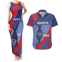 Mayotte Is In My DNA Couples Matching Tank Maxi Dress and Hawaiian Shirt - Wonder Print Shop