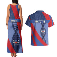 Mayotte Is In My DNA Couples Matching Tank Maxi Dress and Hawaiian Shirt - Wonder Print Shop