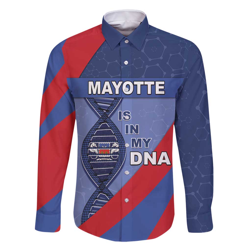 Mayotte Is In My DNA Family Matching Off Shoulder Maxi Dress and Hawaiian Shirt - Wonder Print Shop