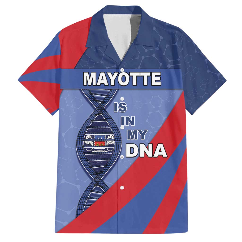 Mayotte Is In My DNA Family Matching Off Shoulder Short Dress and Hawaiian Shirt - Wonder Print Shop