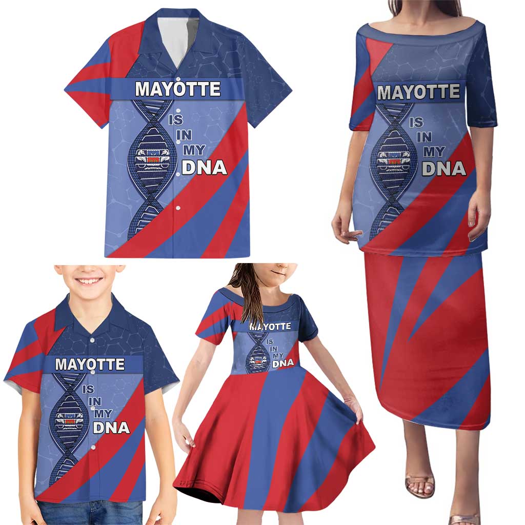 Mayotte Is In My DNA Family Matching Puletasi and Hawaiian Shirt - Wonder Print Shop