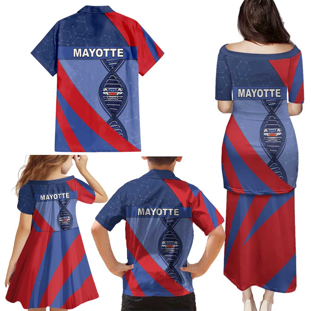 Mayotte Is In My DNA Family Matching Puletasi and Hawaiian Shirt - Wonder Print Shop