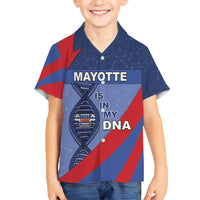 Mayotte Is In My DNA Family Matching Short Sleeve Bodycon Dress and Hawaiian Shirt - Wonder Print Shop