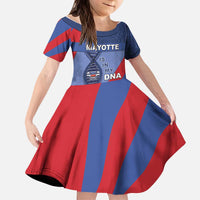 Mayotte Is In My DNA Kid Short Sleeve Dress - Wonder Print Shop