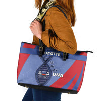 Mayotte Is In My DNA Leather Tote Bag - Wonder Print Shop