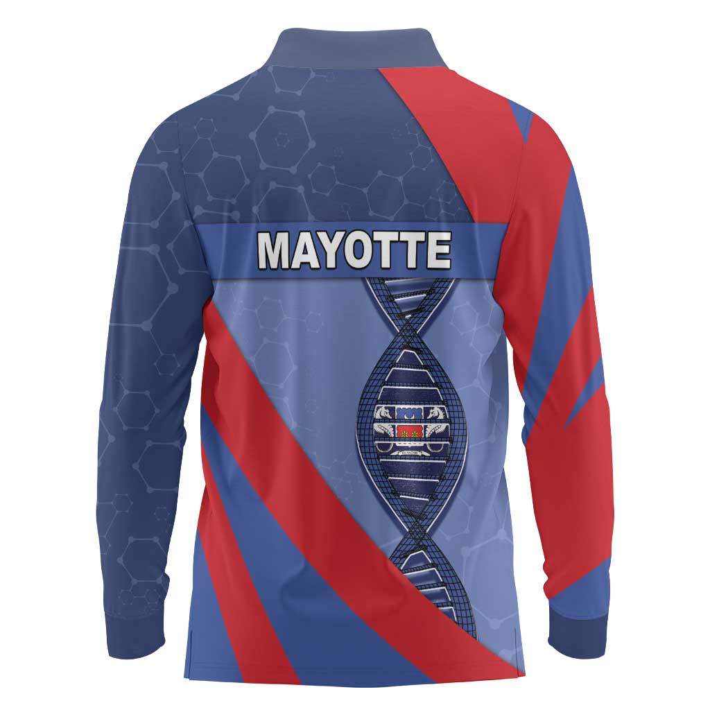 Mayotte Is In My DNA Long Sleeve Polo Shirt - Wonder Print Shop