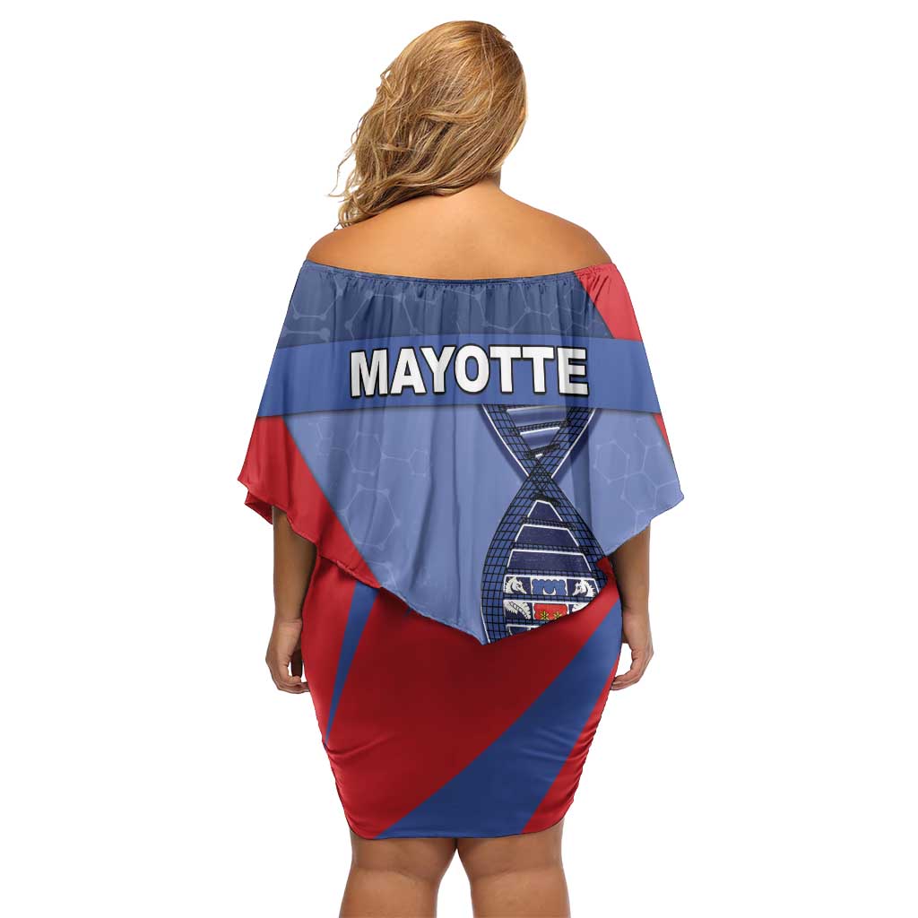 Mayotte Is In My DNA Off Shoulder Short Dress - Wonder Print Shop