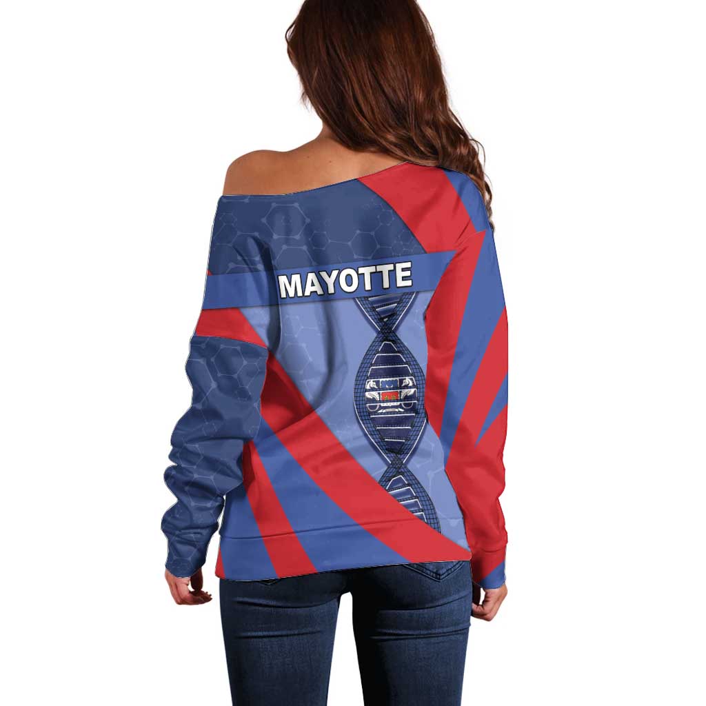 Mayotte Is In My DNA Off Shoulder Sweater - Wonder Print Shop