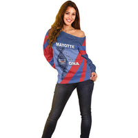 Mayotte Is In My DNA Off Shoulder Sweater - Wonder Print Shop