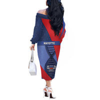 Mayotte Is In My DNA Off The Shoulder Long Sleeve Dress - Wonder Print Shop