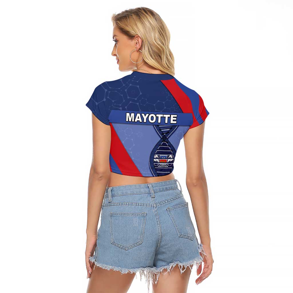 Mayotte Is In My DNA Raglan Cropped T Shirt - Wonder Print Shop