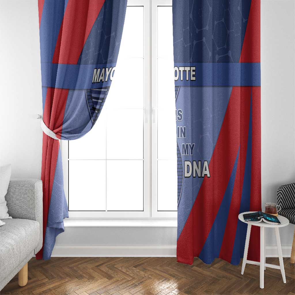 Mayotte Is In My DNA Window Curtain - Wonder Print Shop