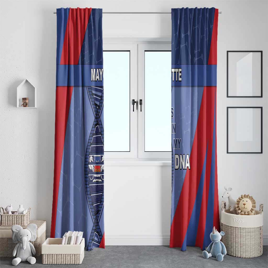 Mayotte Is In My DNA Window Curtain - Wonder Print Shop