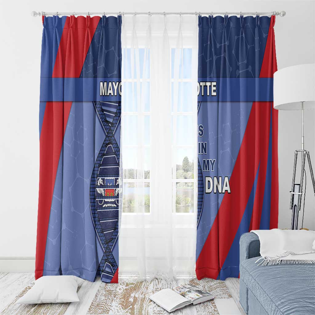Mayotte Is In My DNA Window Curtain - Wonder Print Shop