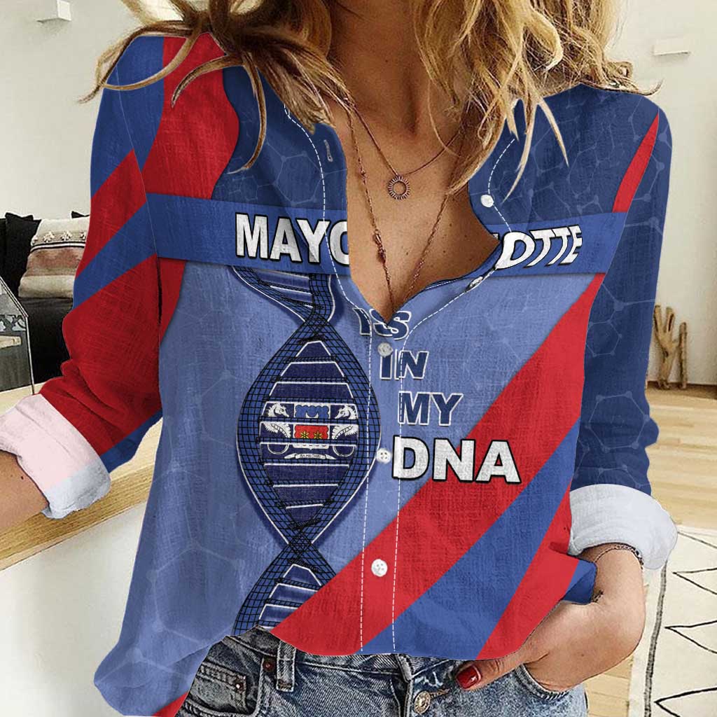 Mayotte Is In My DNA Women Casual Shirt - Wonder Print Shop