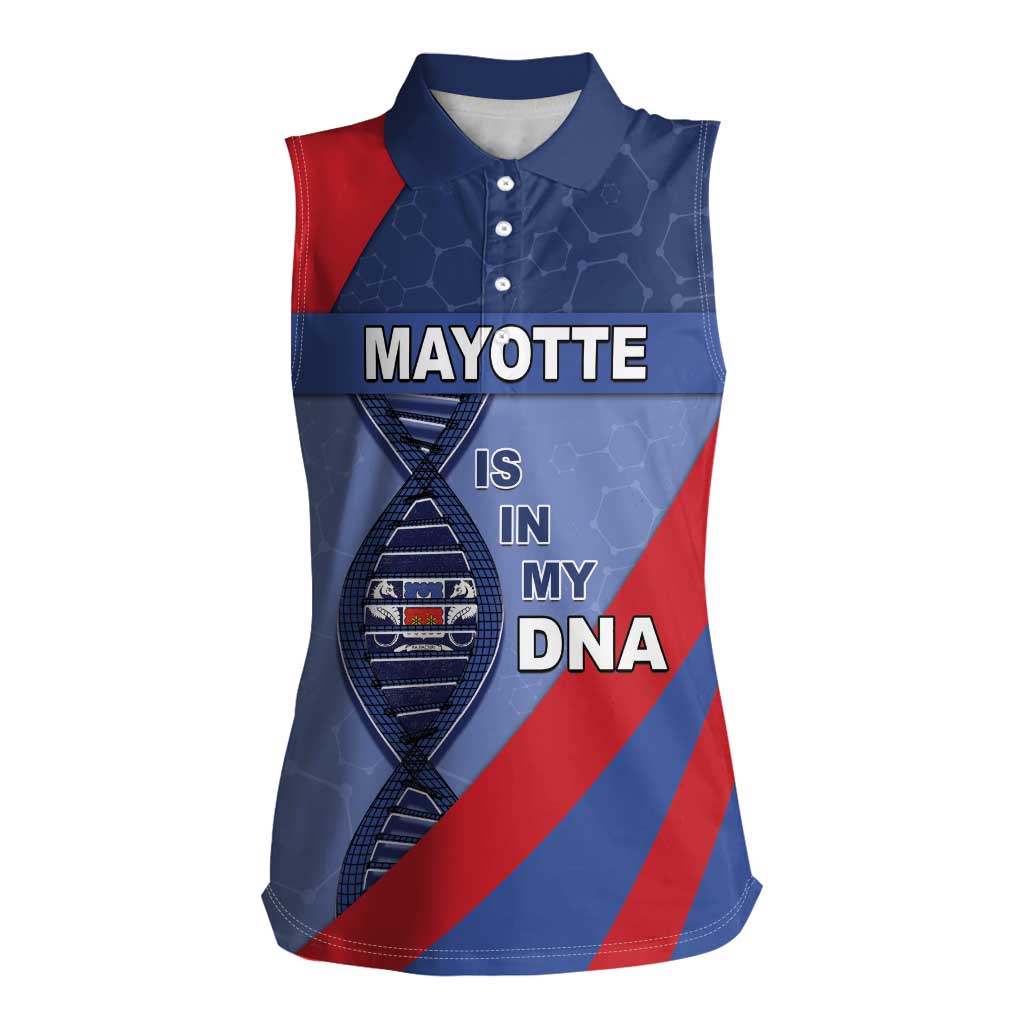 Mayotte Is In My DNA Women Sleeveless Polo Shirt - Wonder Print Shop