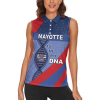 Mayotte Is In My DNA Women Sleeveless Polo Shirt - Wonder Print Shop