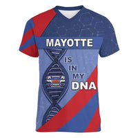 Mayotte Is In My DNA Women V-Neck T-Shirt - Wonder Print Shop
