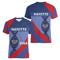 Mayotte Is In My DNA Women V-Neck T-Shirt - Wonder Print Shop