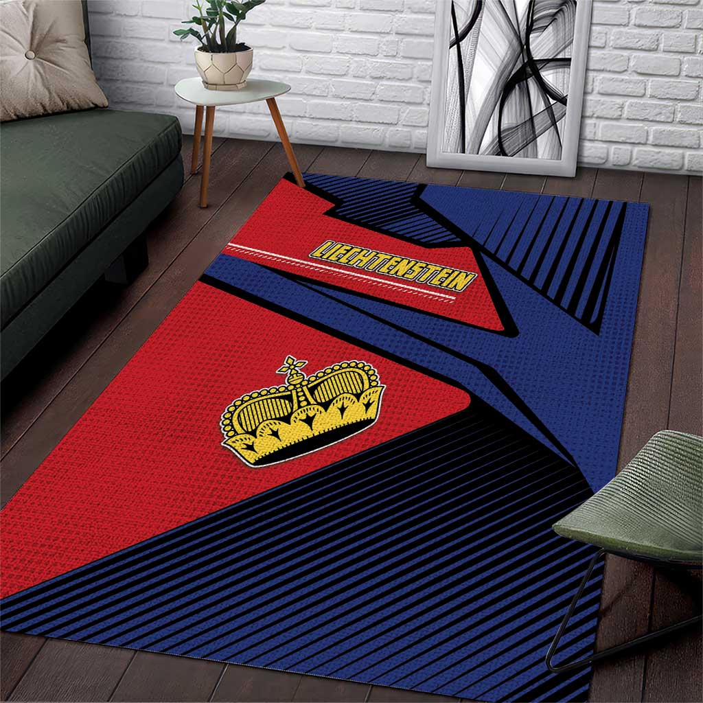 Liechtenstein Area Rug Crown Symbol - Wonder Print Shop