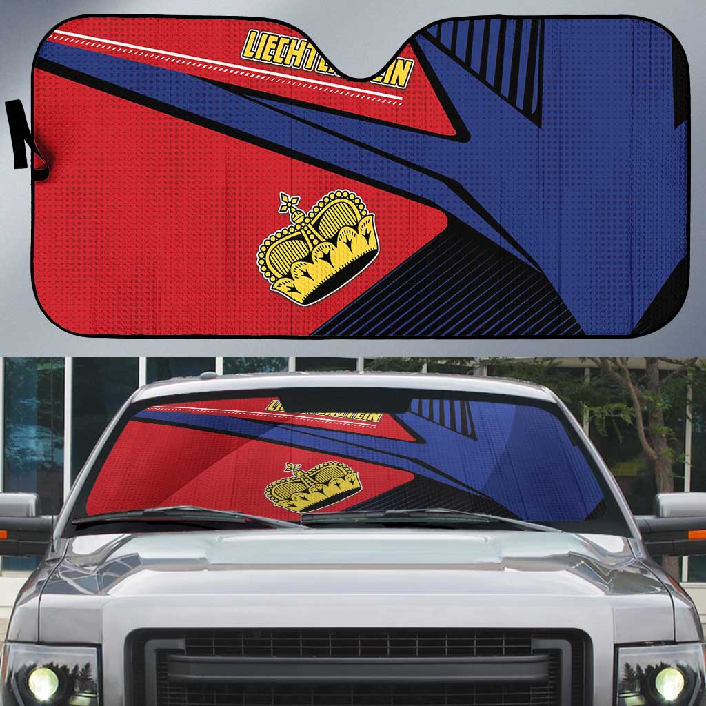 Liechtenstein Auto Sun Shade Crown Symbol - Wonder Print Shop