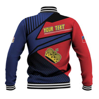 Personalized Liechtenstein Baseball Jacket Crown Symbol - Wonder Print Shop