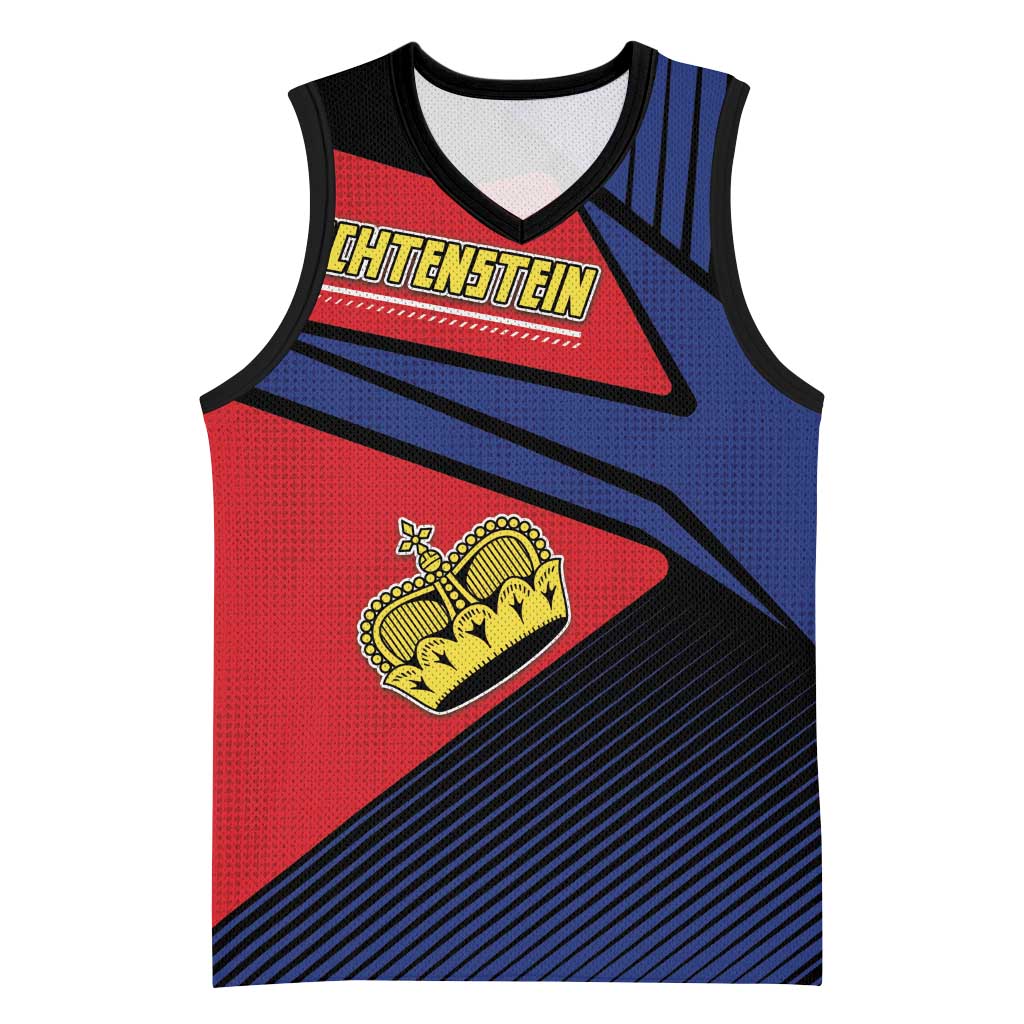 Personalized Liechtenstein Basketball Jersey Crown Symbol - Wonder Print Shop