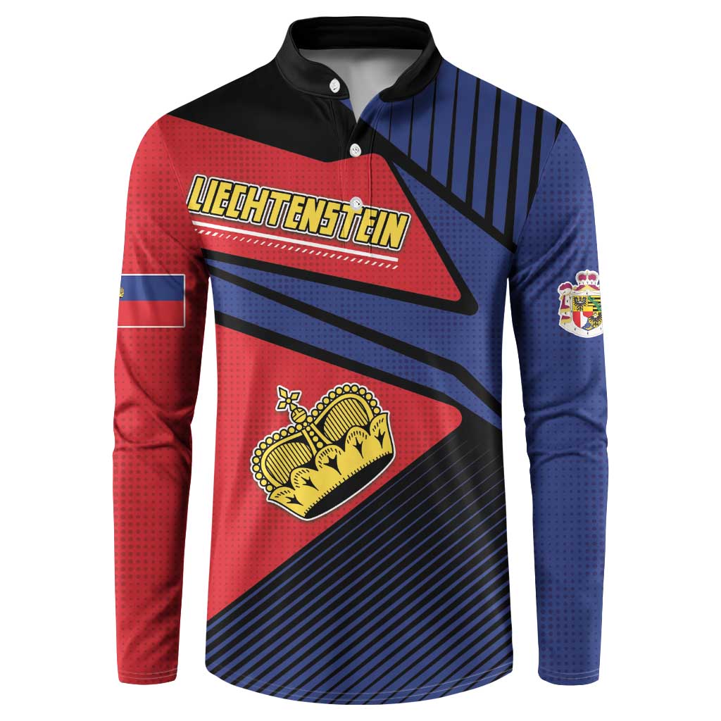 Personalized Liechtenstein Button Sweatshirt Crown Symbol - Wonder Print Shop