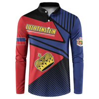 Personalized Liechtenstein Button Sweatshirt Crown Symbol - Wonder Print Shop