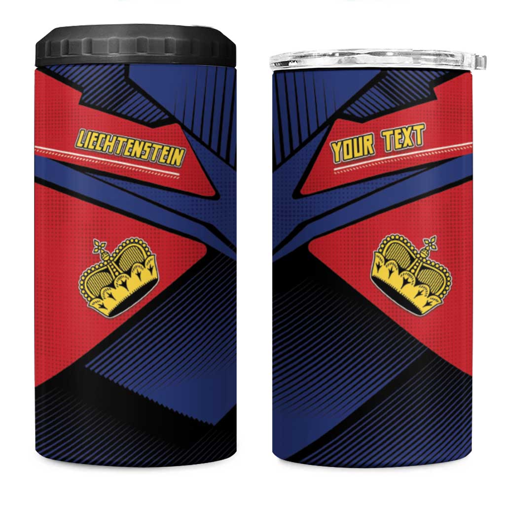 Personalized Liechtenstein 4 in 1 Can Cooler Tumbler Crown Symbol - Wonder Print Shop