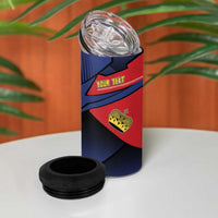 Personalized Liechtenstein 4 in 1 Can Cooler Tumbler Crown Symbol - Wonder Print Shop