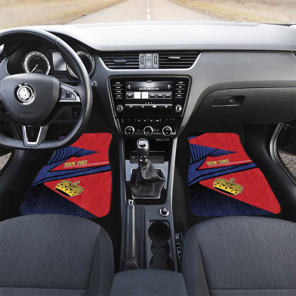 Liechtenstein Car Mats Crown Symbol - Wonder Print Shop