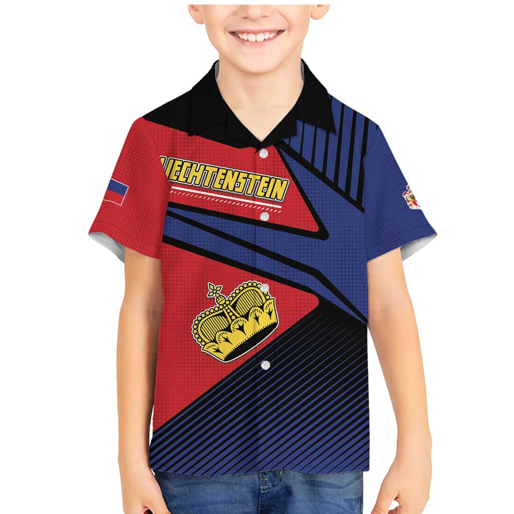 Personalized Liechtenstein Family Matching Mermaid Dress and Hawaiian Shirt Crown Symbol - Wonder Print Shop