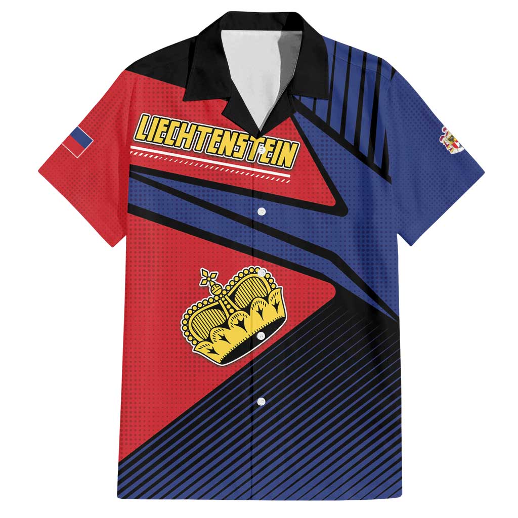 Personalized Liechtenstein Family Matching Puletasi and Hawaiian Shirt Crown Symbol - Wonder Print Shop