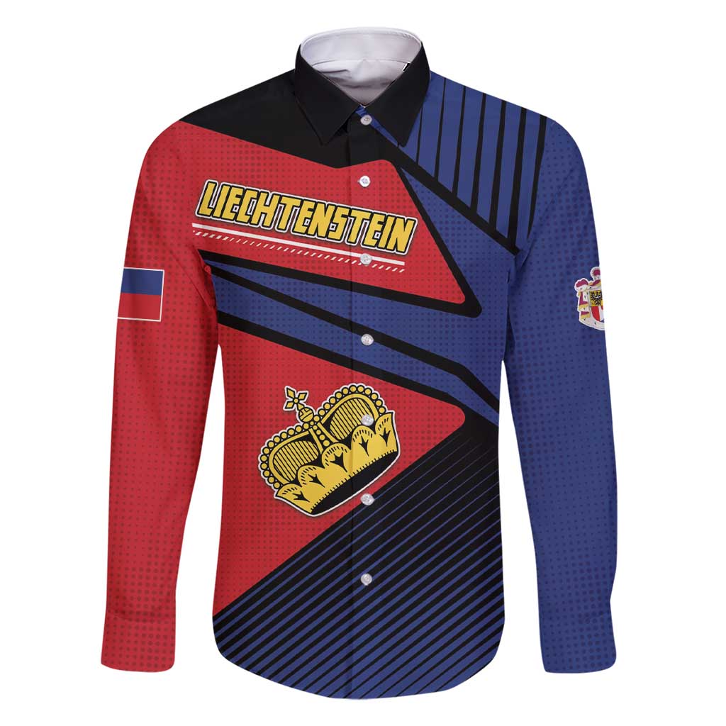 Personalized Liechtenstein Family Matching Short Sleeve Bodycon Dress and Hawaiian Shirt Crown Symbol - Wonder Print Shop