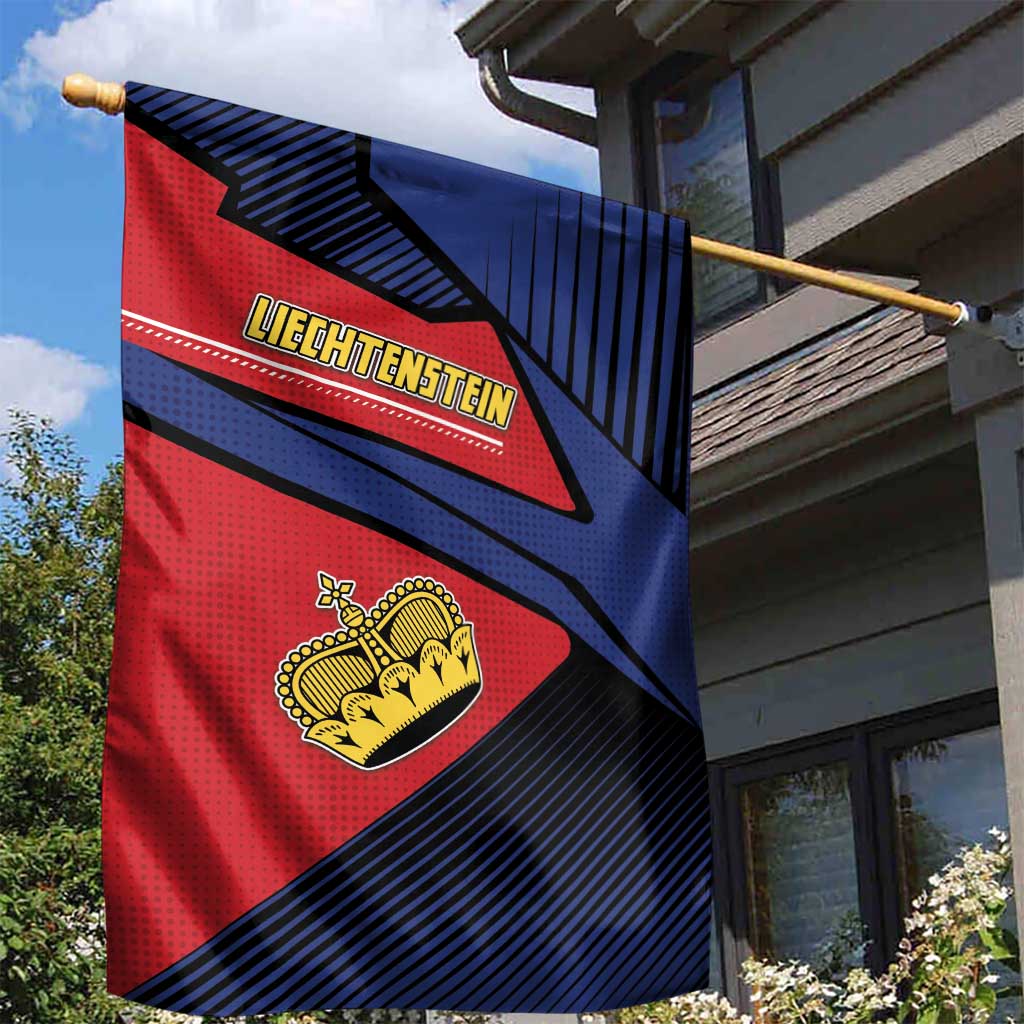 Liechtenstein Garden Flag Crown Symbol - Wonder Print Shop