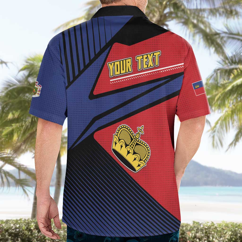 Personalized Liechtenstein Hawaiian Shirt Crown Symbol - Wonder Print Shop