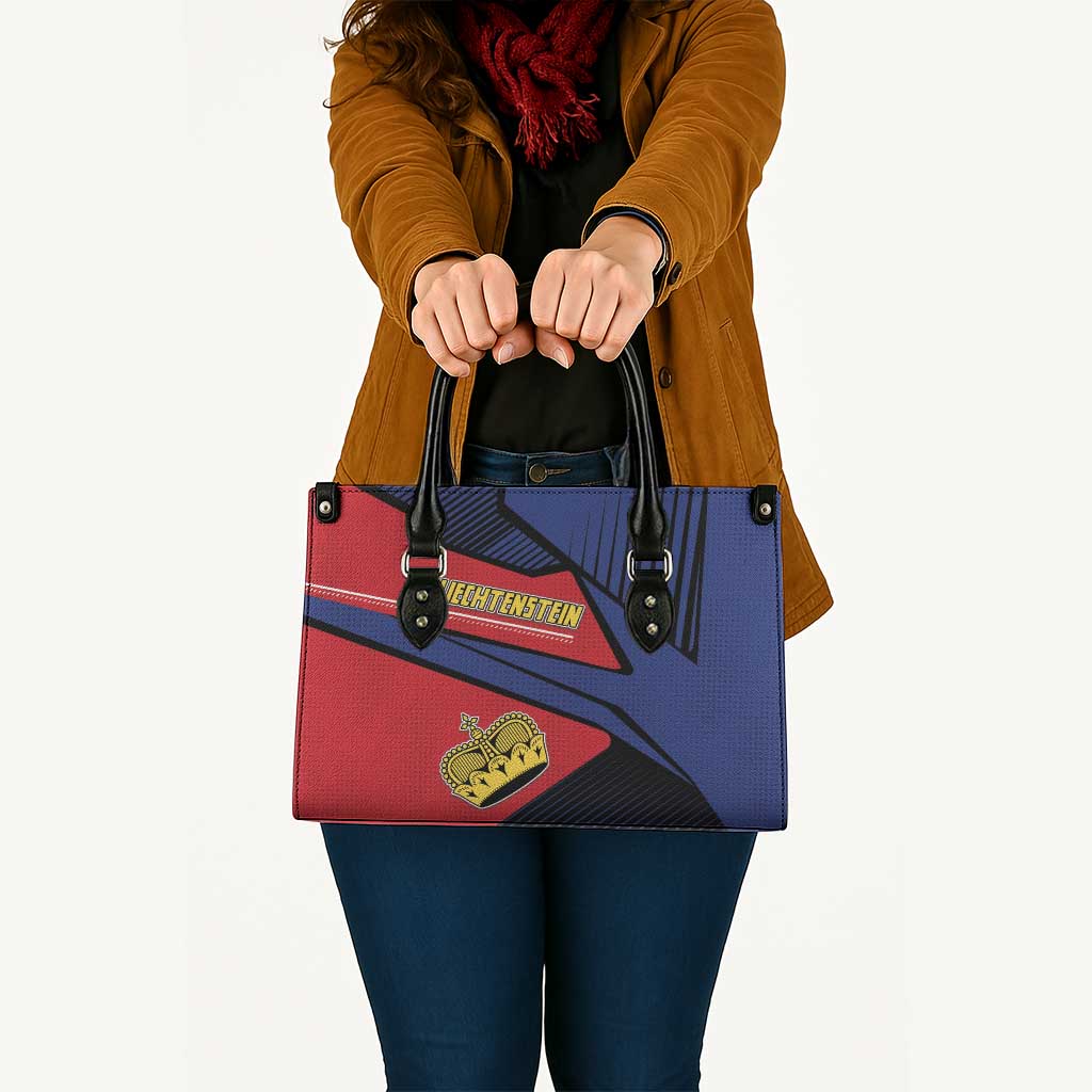 Liechtenstein Leather Bag Crown Symbol - Wonder Print Shop