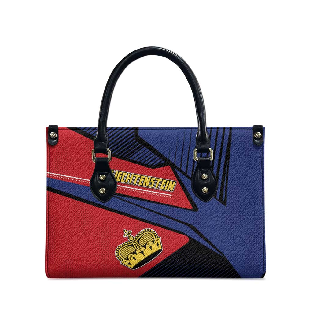 Liechtenstein Leather Bag Crown Symbol - Wonder Print Shop