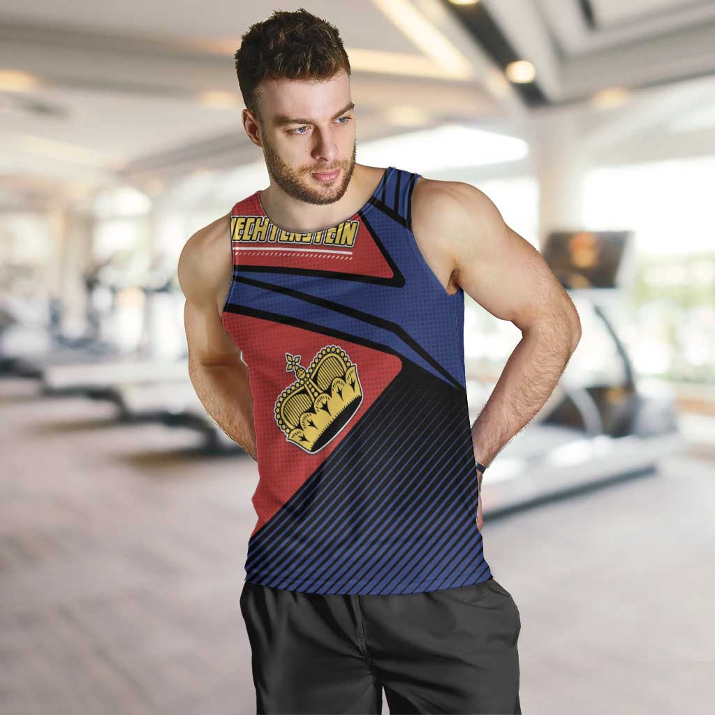 Personalized Liechtenstein Men Tank Top Crown Symbol - Wonder Print Shop