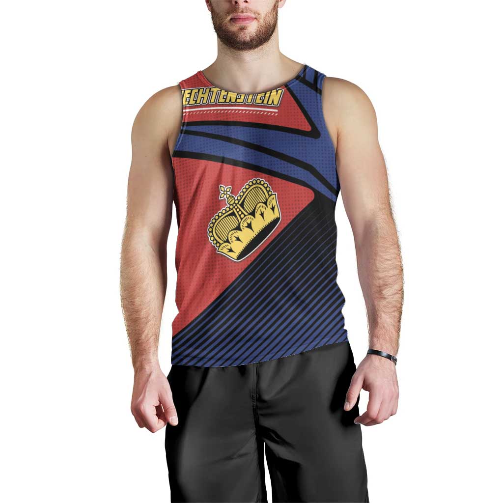 Personalized Liechtenstein Men Tank Top Crown Symbol - Wonder Print Shop