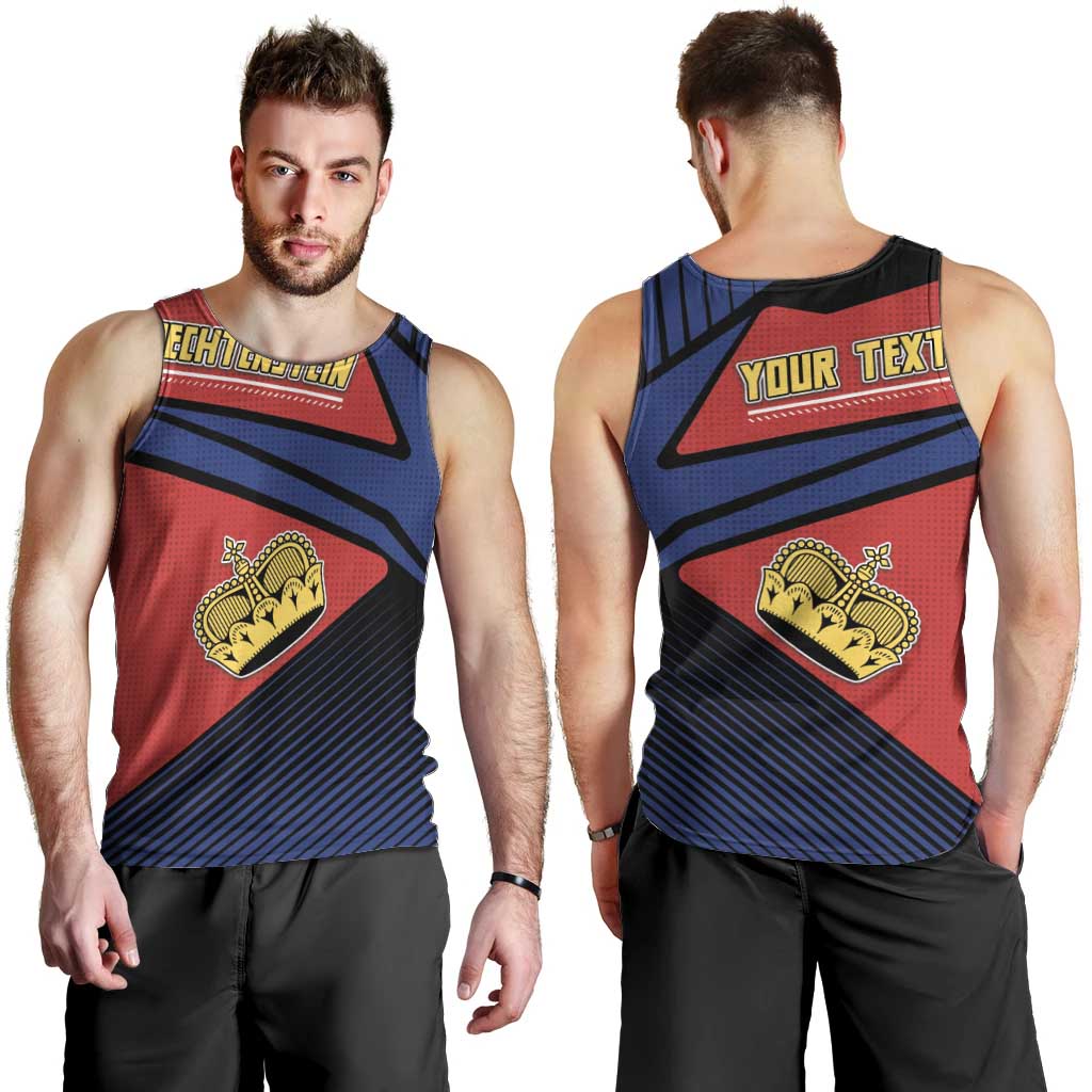 Personalized Liechtenstein Men Tank Top Crown Symbol - Wonder Print Shop